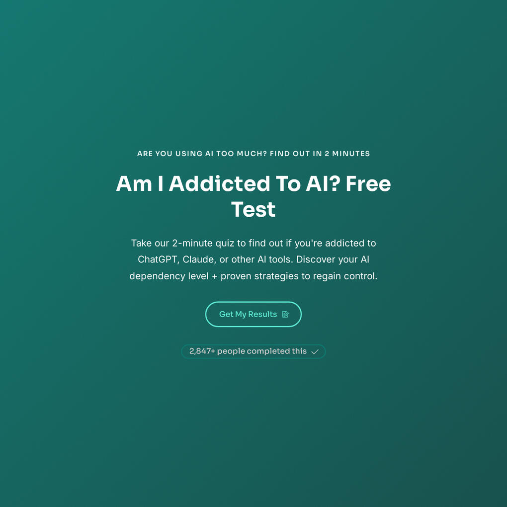Am I Addicted To AI?