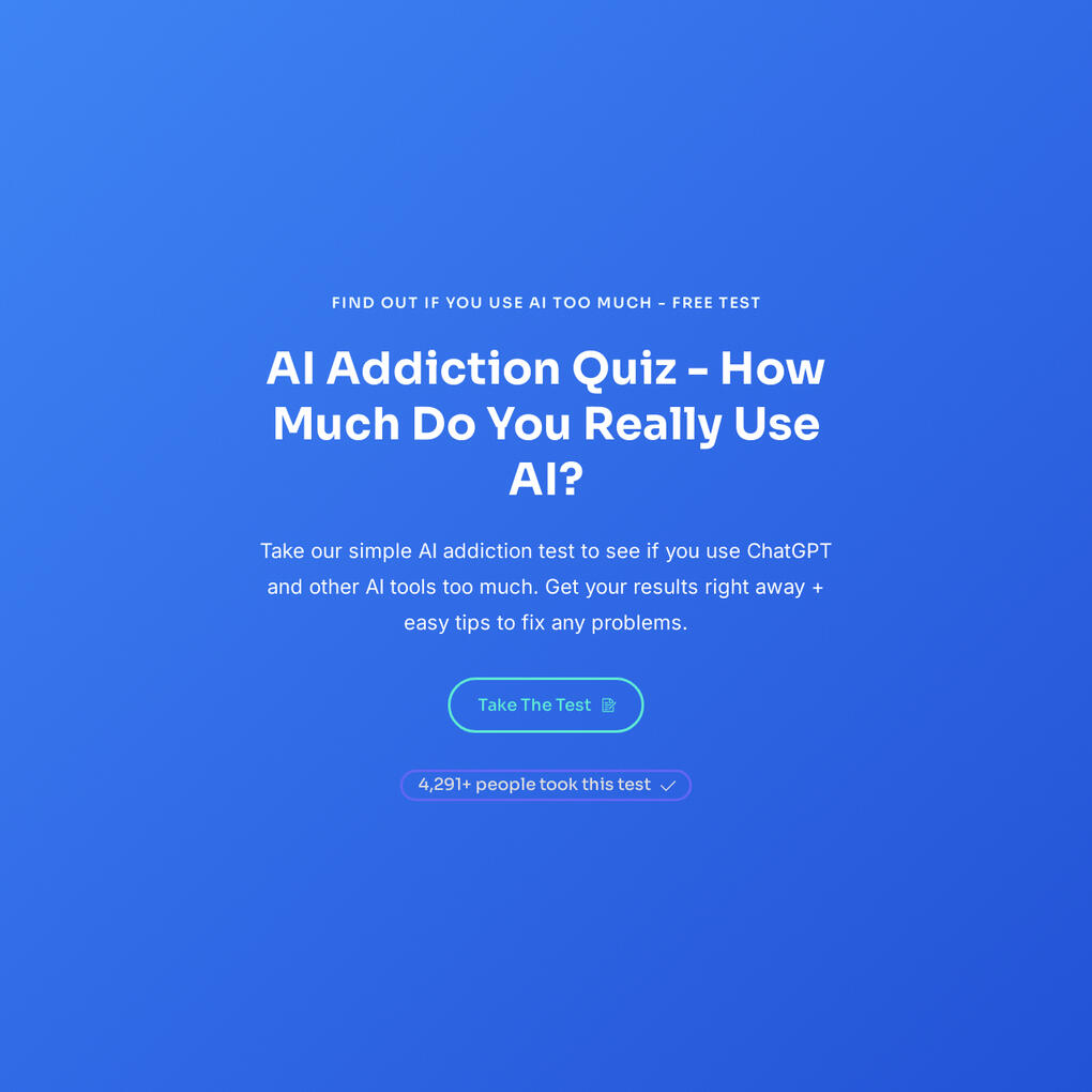 AI Addiction Quiz